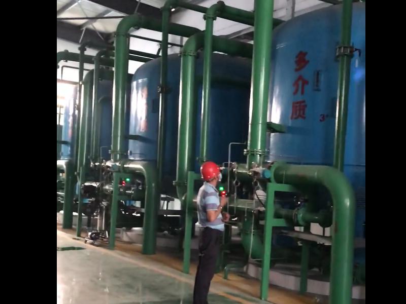 石英砂滤料施工现场